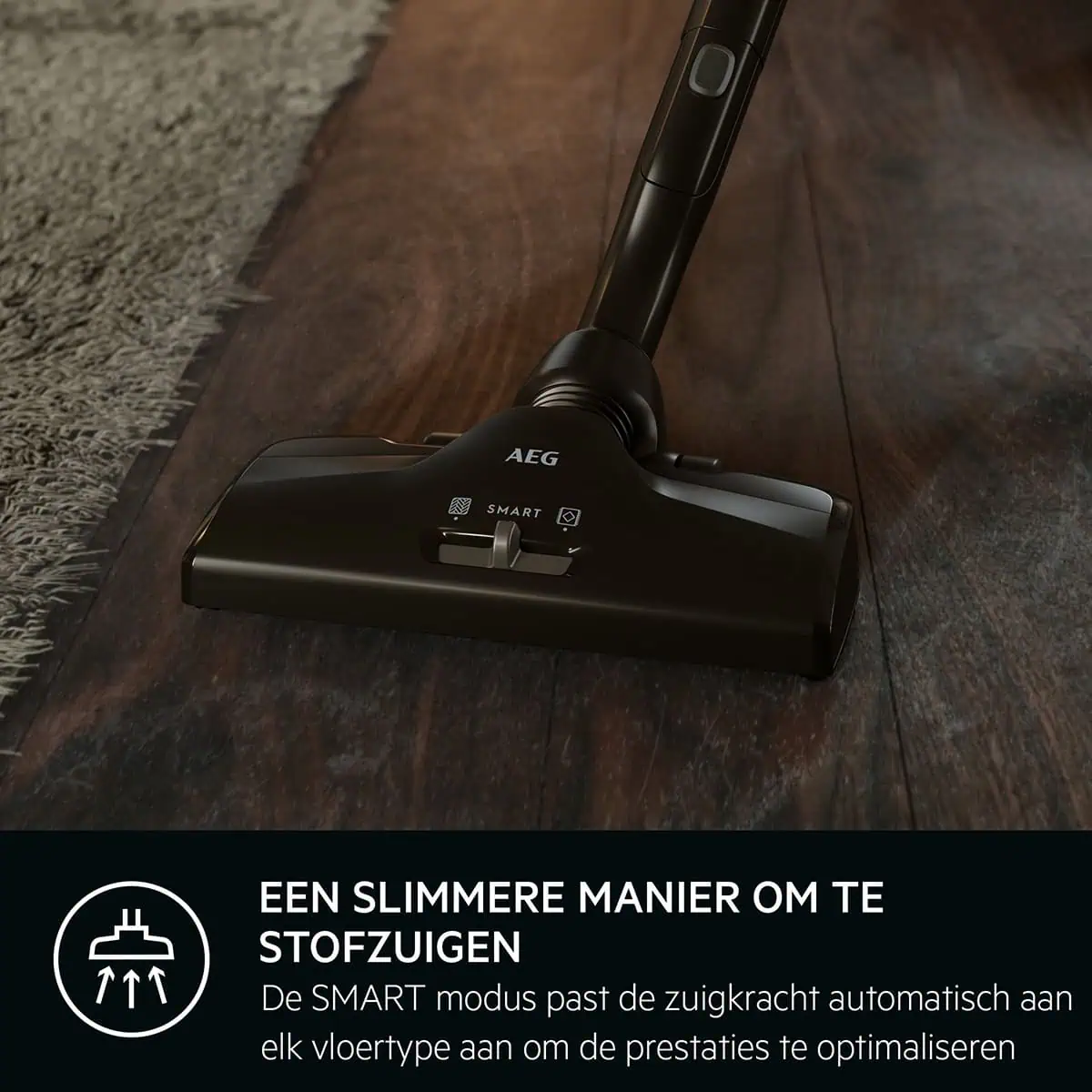 پارویی OneGo Power Clean جاروبرقی آاگ AEG VX82-1-5DB با تنظیم هوشمند قدرت برای سطوح مختلف