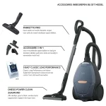 اقلام همراه جاروبرقی آاگ AEG VX82-1-5DB شامل سری پارکت، سری ۳در۱ چندکاره و دو عدد کیسه S-Bag