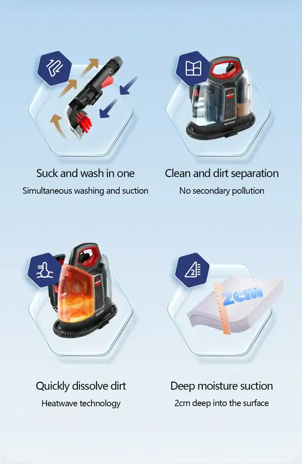 فرش شور و مبل شور بیسل Bissell 36985