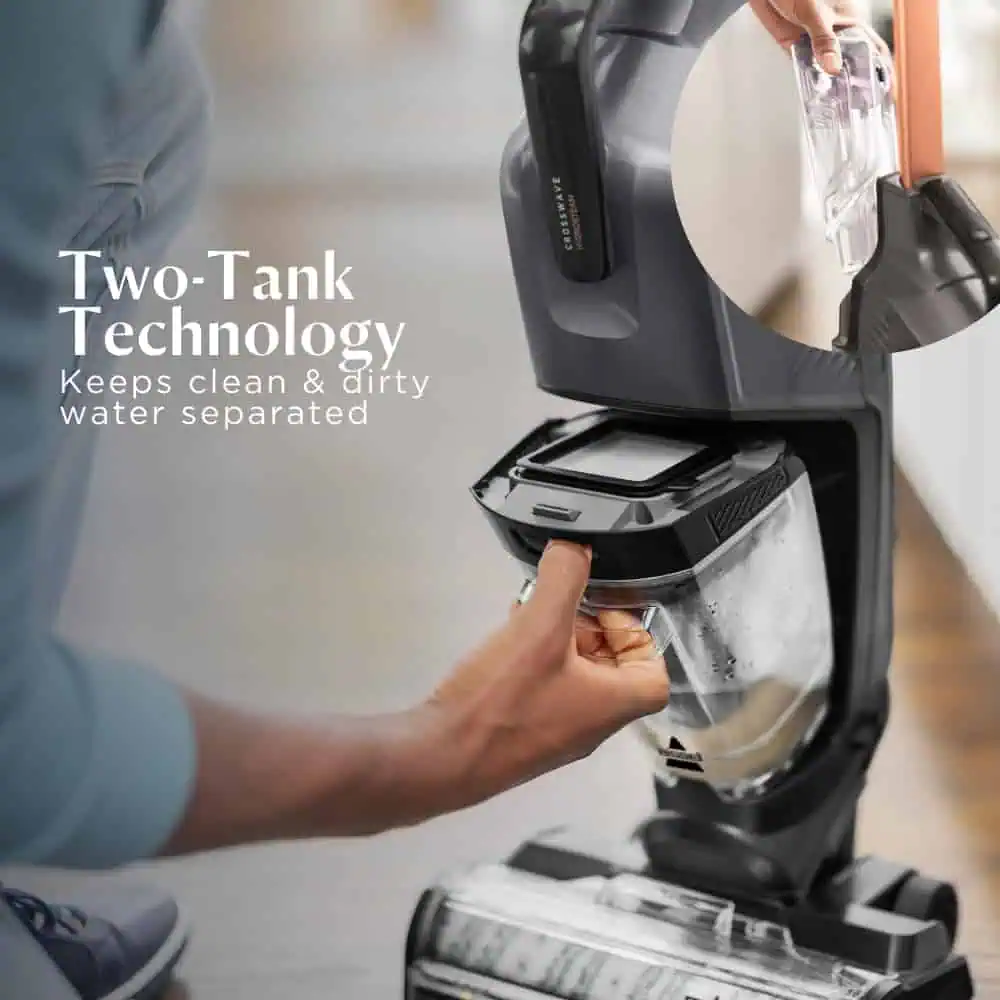 فناوری دو مخزنه Two-Tank Technology در جاروبرقی و زمینشوی بیسل مدل 3527E