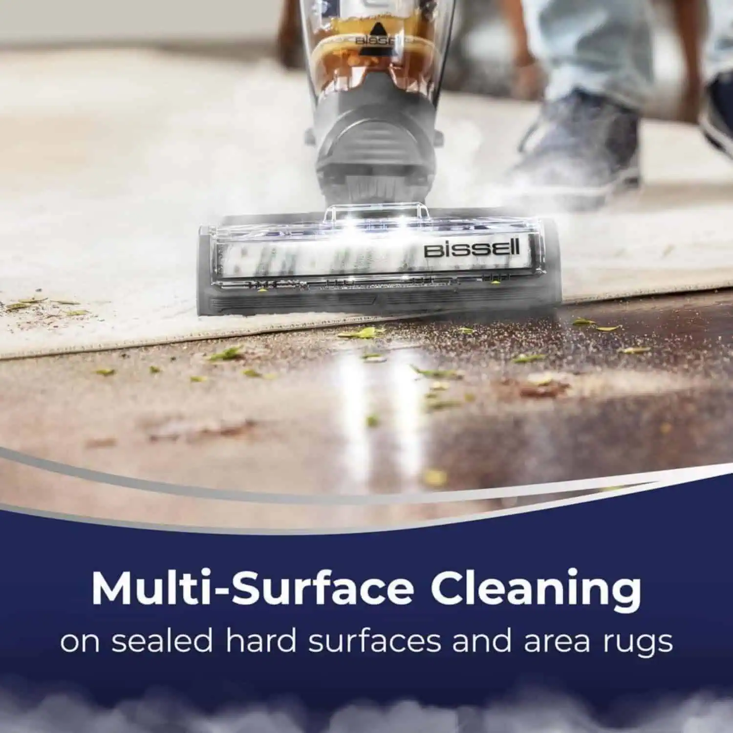 تمیزکردن چندسطحی Multi-Surface Cleaning در جاروبرقی و بخارشوی بیسل CrossWave HydroSteam 3527E
