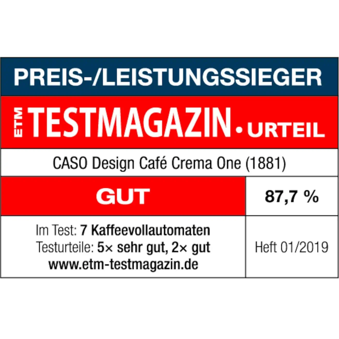 اسپرسوساز تمام اتوماتیک کاسو آلمان مدل CASO Café Crema One