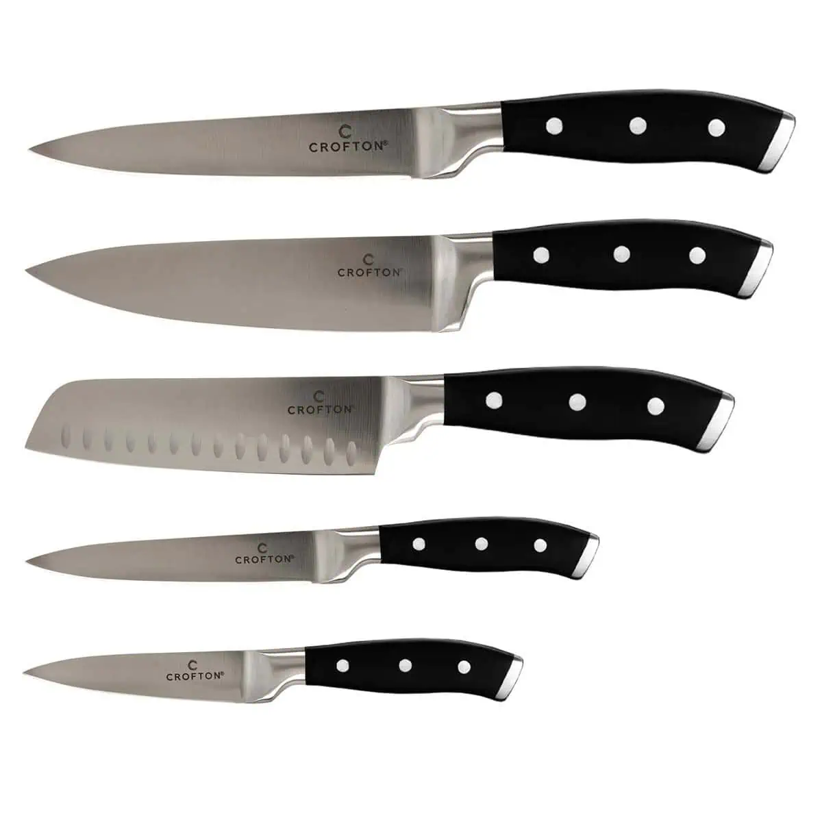 ست چاقو 6 تکه کرافتن آلمان با استند چوبی Crofton 6-Telig Messerblock