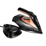 اتو بخار پیشرفته داسلر Helios همراه با پایه شارژ بی‌سیم، طراحی ارگونومیک و مدرن برای اتوکشی آسان