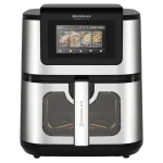 نمای روبروی سرخ کن بدون روغن داسلر Tartarus Three با درب شفاف و نمایشگر لمسی TFT