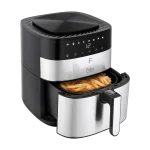 سرخ‌کن Fakir Chefry Uno هنگام پخت سیب‌زمینی با سبد بیرون کشیده