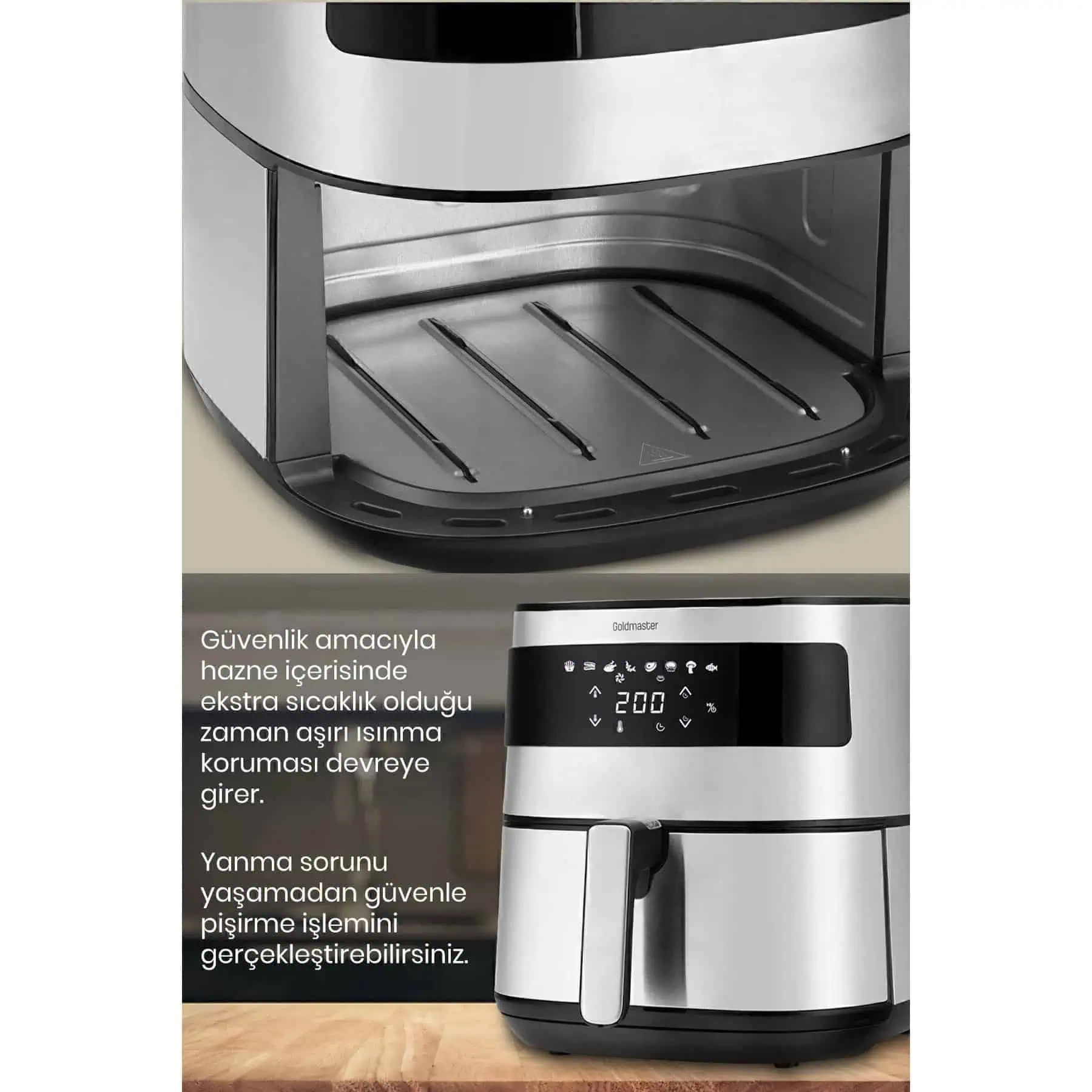 سرخ کن بدون روغن گلدمستر ترکیه مدل GoldMaster GM-7482