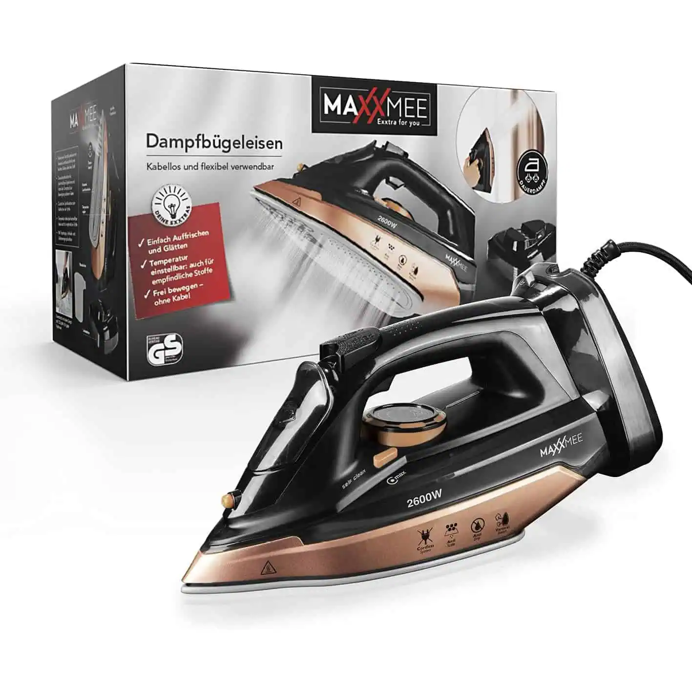 اتو بخار بی سیم مکس می آلمان مدل Maxxmee SL-2055B-26