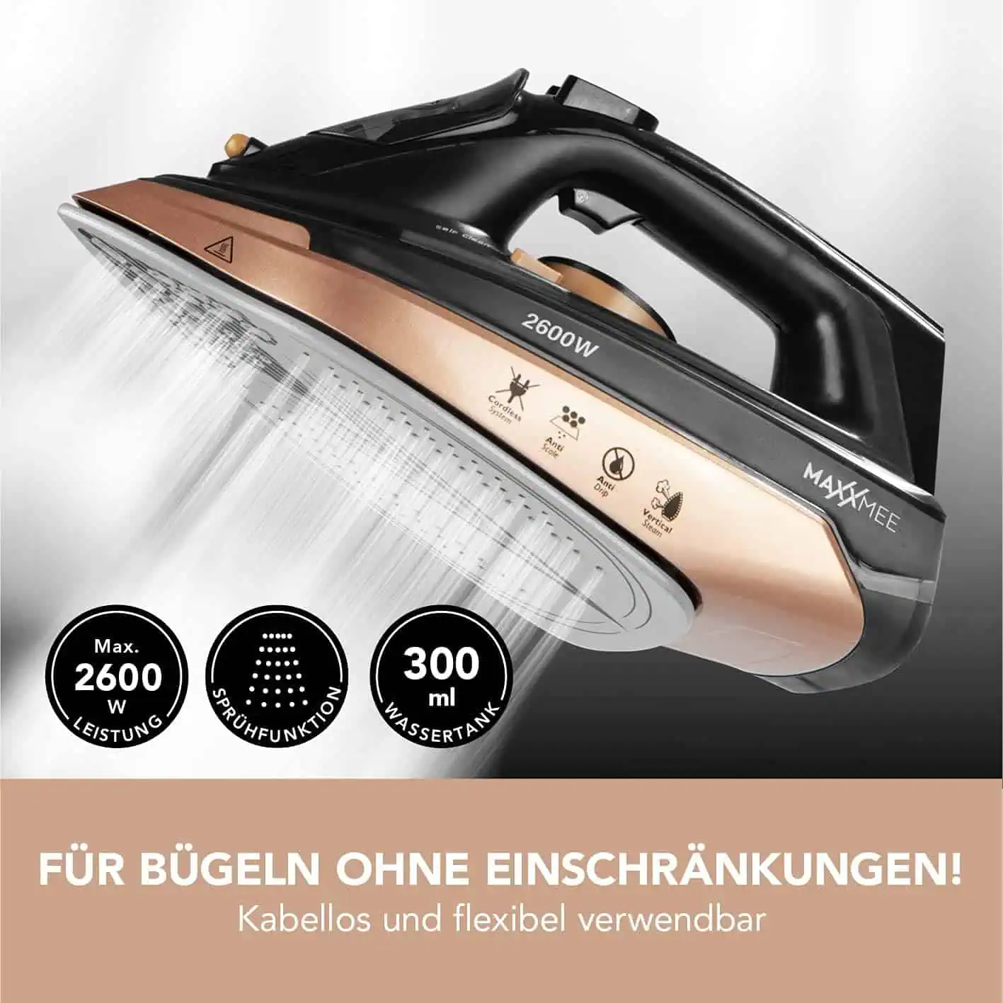 اتو بخار بی سیم مکس می آلمان مدل Maxxmee SL-2055B-26