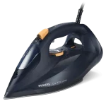 تصویر اتو بخار فیلیپس مدل PHILIPS HD7060 از نمای جانبی با طراحی آبی و زرد