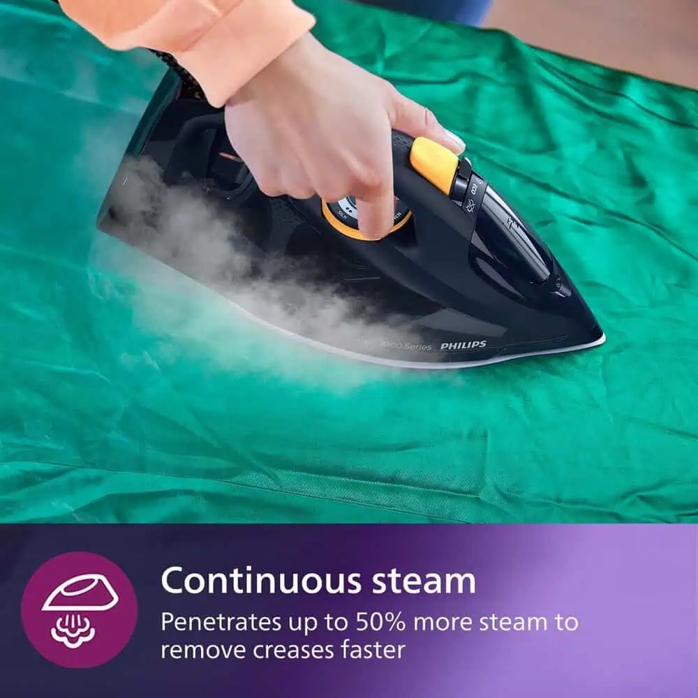 بخاردهی پیوسته اتو بخار PHILIPS HD7060 برای صاف کردن سریع چین و چروکها