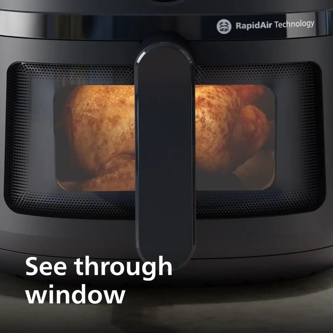 پنجره شفاف سرخ کن Philips NA230 برای مشاهده فرآیند پخت بدون باز کردن درب