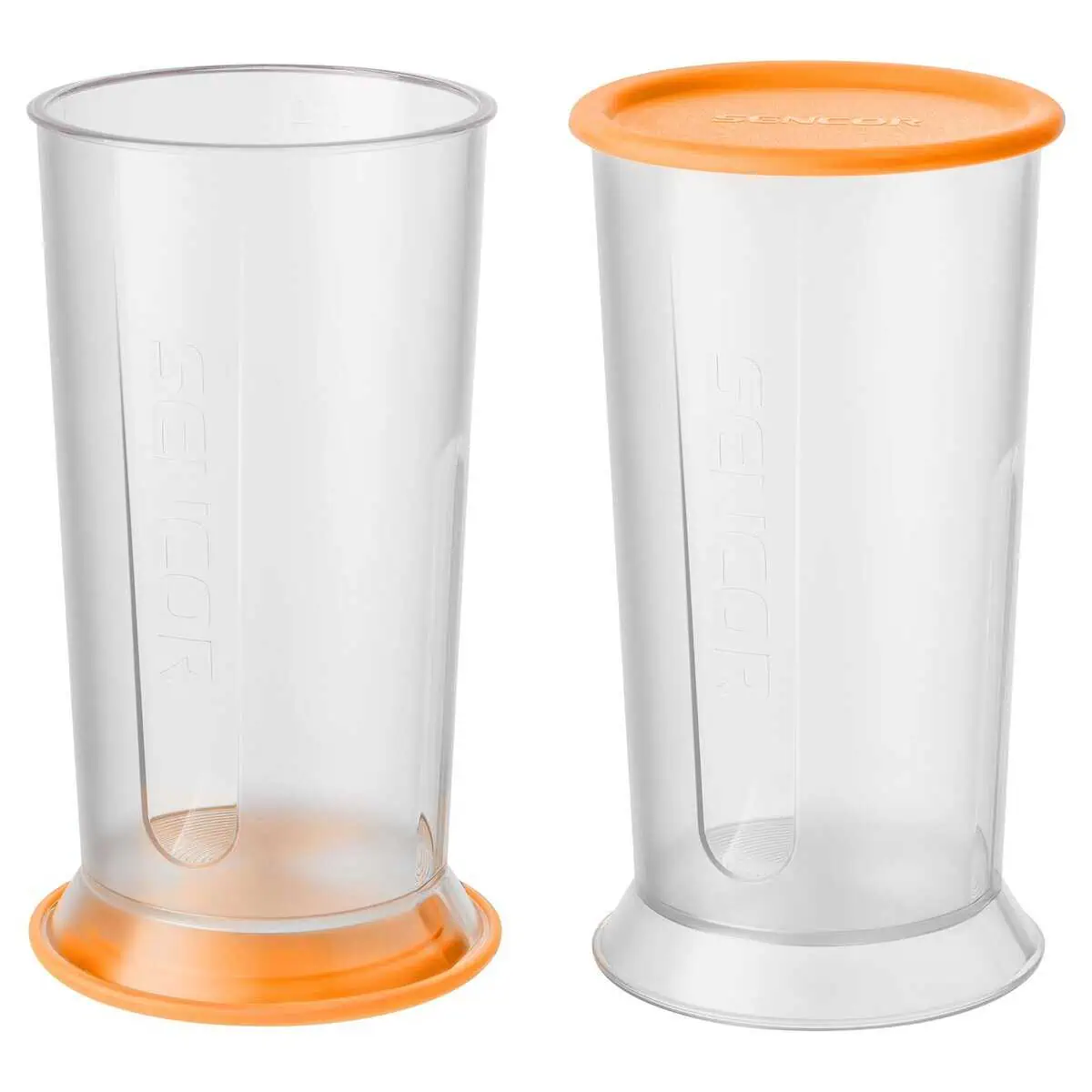 لیوان مدرج ۷۰۰ میلیلیتری با درپوش نارنجی گوشتکوب برقی سنکور مدل SHB 4358WH