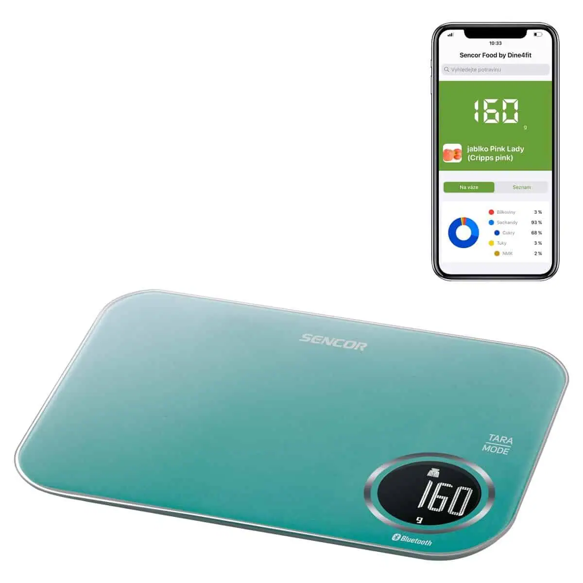 ترازوی آشپزخانه سنکور Sencor SKS 7071GR