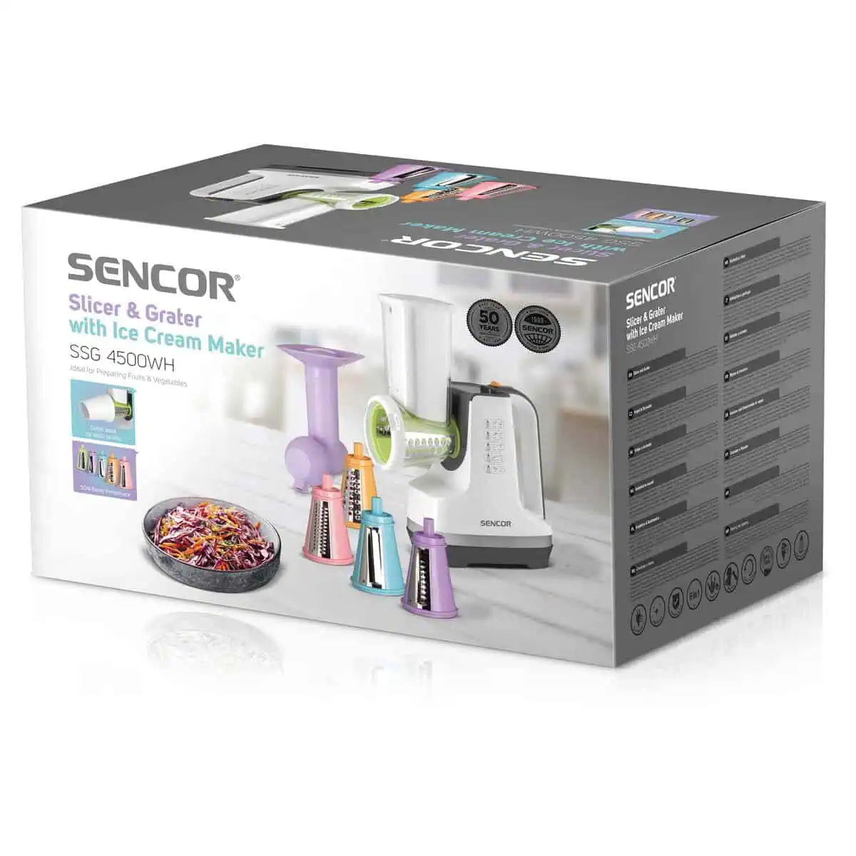 رنده برقی و سالادساز سنکور Sencor SSG 4500WH