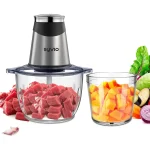 خردکن دو کاسه Syvio BM-217A با دو کاسه شیشه‌ای و موتور ۴۰۰ وات