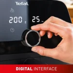کلوزآپ تنظیمات پنل دیجیتال سرخ کن تفال Tefal EY855 همراه با ولوم چرخشی