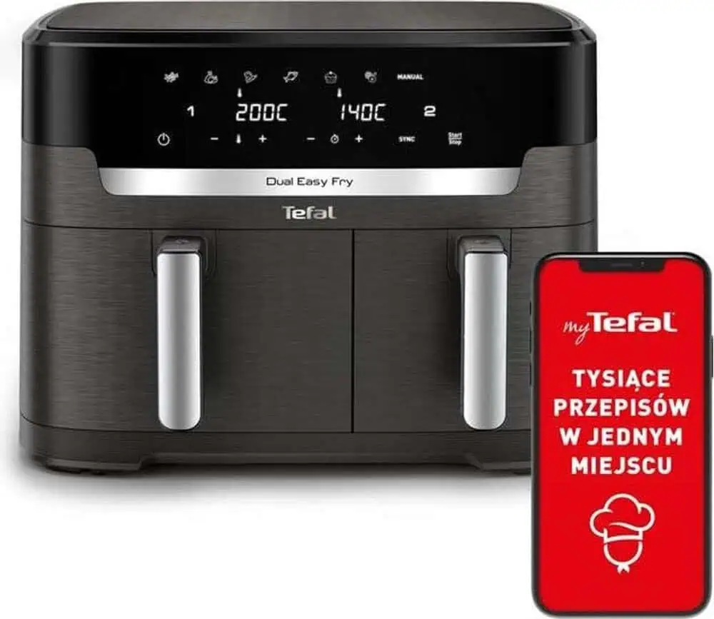 سرخکن Tefal EY942 با نمایشگر دیجیتال و اپلیکیشن My Tefal برای دسترسی به هزاران دستور پخت