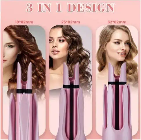 مقایسه سه نوع فر مختلف با سری‌های 19، 25 و 32 میلی‌متری فرکننده مو والریا Valeria VA1004