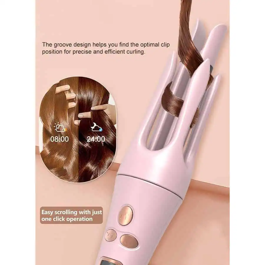 فر کردن دقیق مو با طراحی شیار مخصوص در سری فرکننده خودکار مو Valeria VA1004