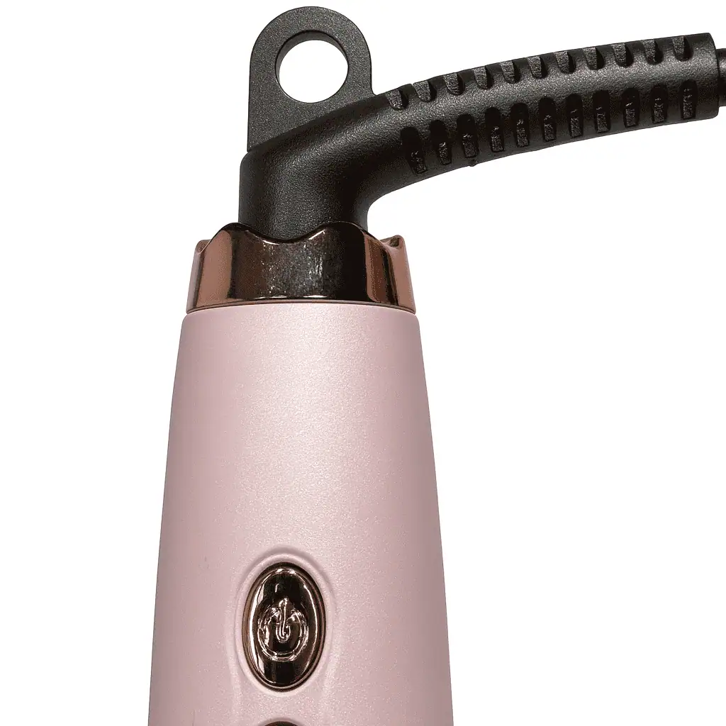 مای نزدیک از کابل چرخشی 360 درجه و محل اتصال سیم به دستگاه فرکننده مو والریا