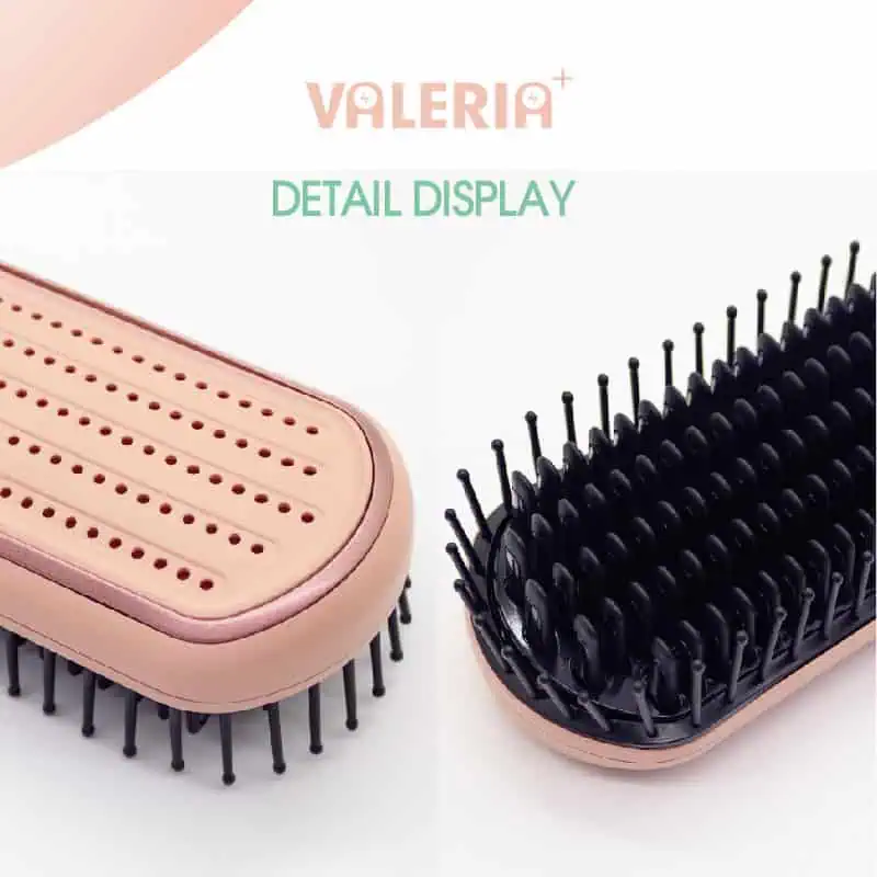 نمای نزدیک برس حرارتی والریا VA1020 با دندانه‌های مقاوم و پوشش سرامیکی