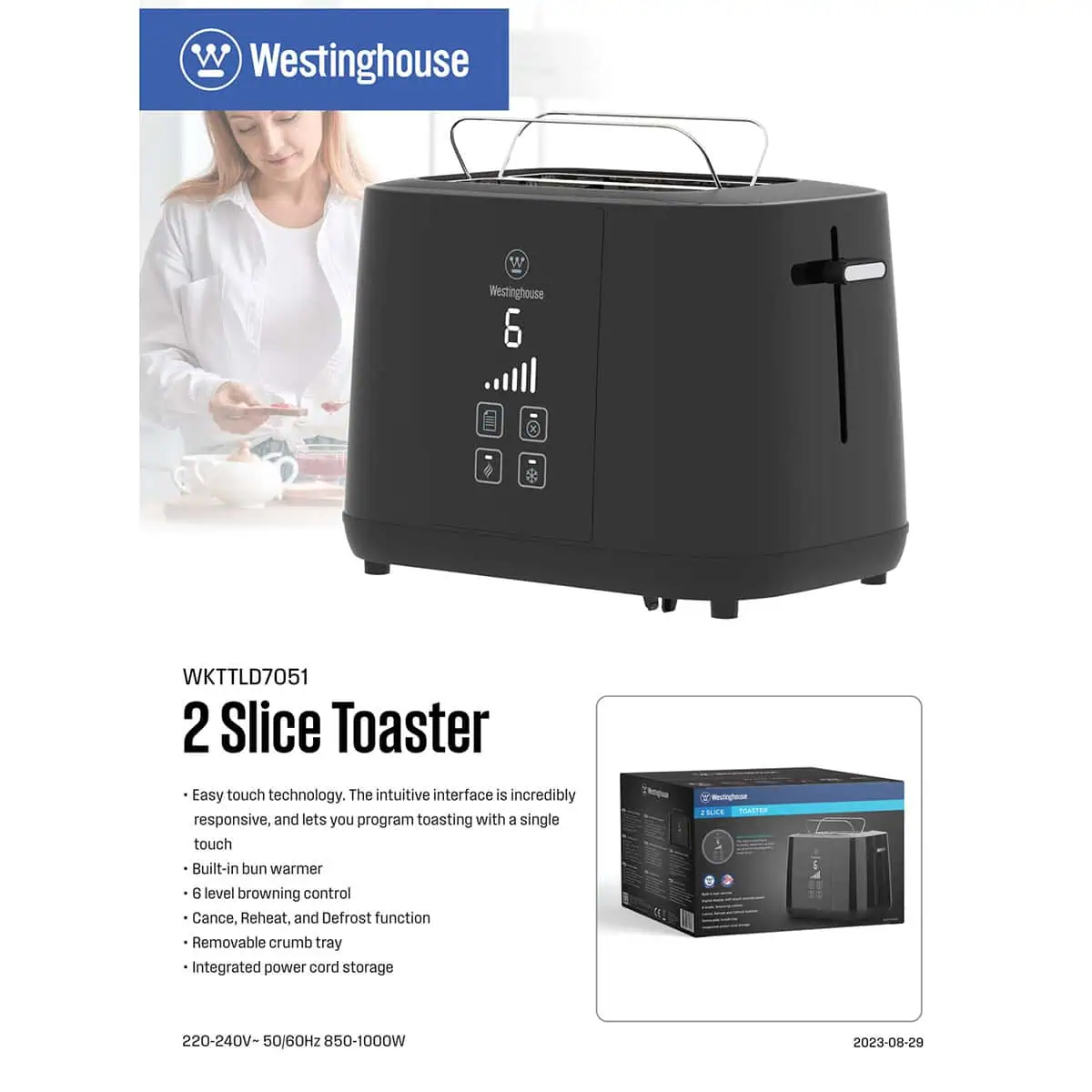 توستر نان وستینگهاوس آمریکا مدل Westinghouse WKTTLD7051