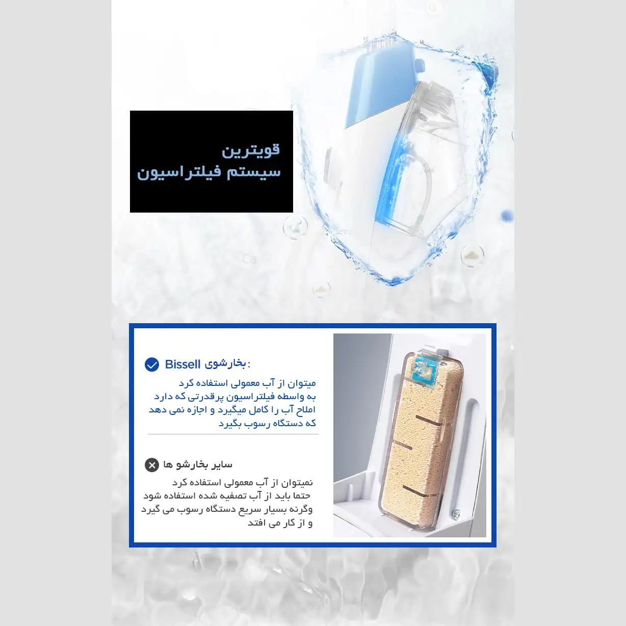 بخارشوی 10 کاره بیسل آمریکا مدل POWERFRESH 3004Z