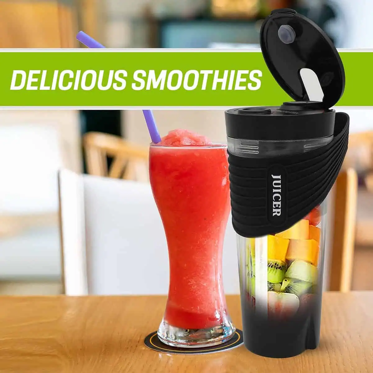 اسموتی ساز و شیکر شارژی جویسر مدل juicer hd-07