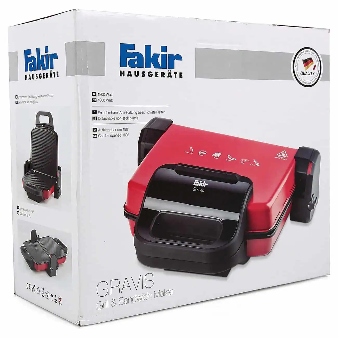 ساندویچ ساز و گریل فکر مدل گراویس Fakir Gravis